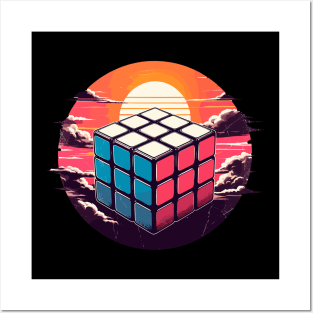 Retro speed cube Posters and Art